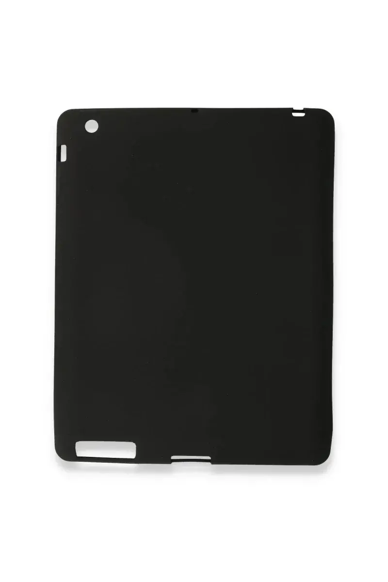Apple iPad 4 9.7 Kılıf Evo Tablet Silikon - Siyah