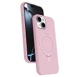 Apple İphone 15 Plus Regal Magsafe Standlı Kapak - Açık Pembe-1