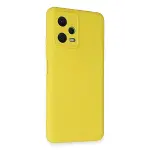 Xiao Red Note 12 5G Kılıf Nano içi Kadife Silikon - Sarı-2