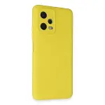 Xiao Red Note 12 5G Kılıf Nano içi Kadife Silikon - Sarı-3