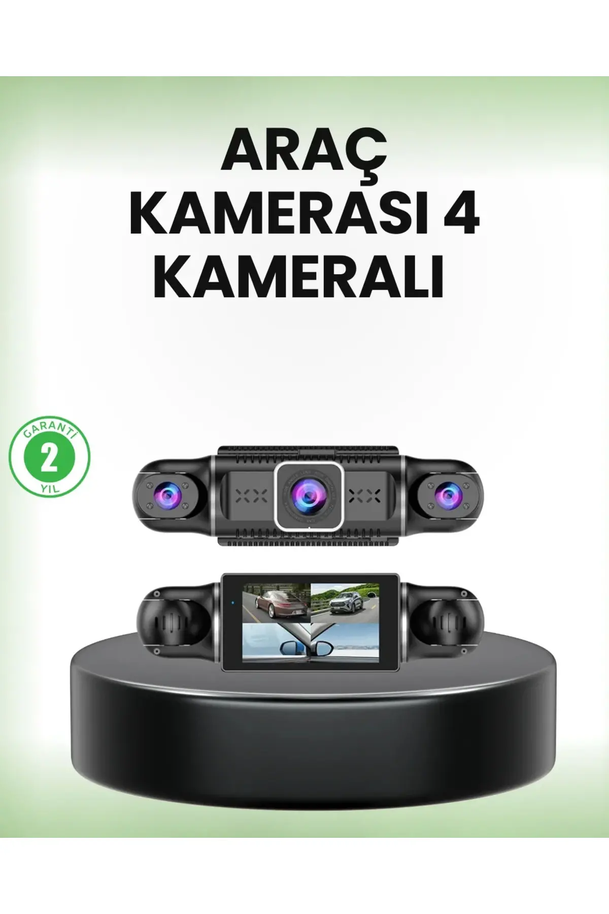 GPS’li 4 Kameralı Araç İç Dış Kayıt Siste 1080P WiFi Destekli