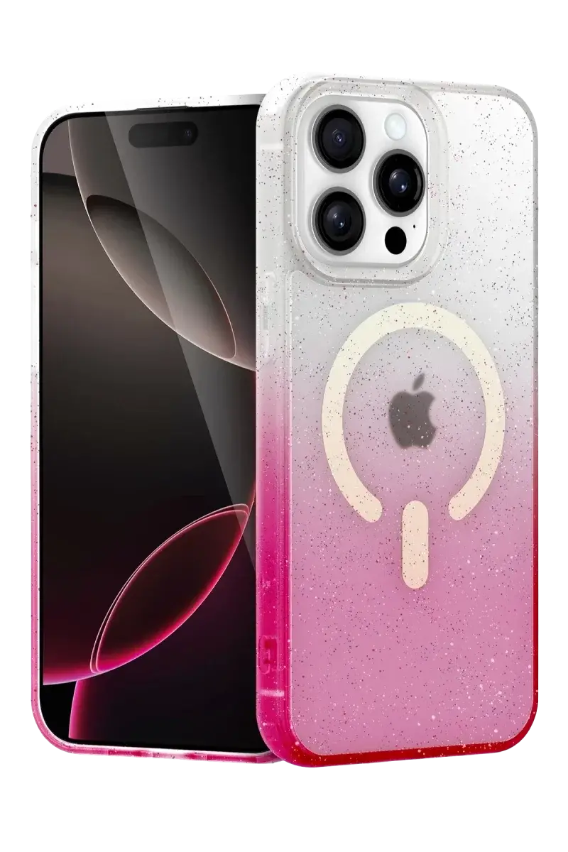 Apple iPhone 15 Pro Pummel Shiny Magsafe Kapak - Mor