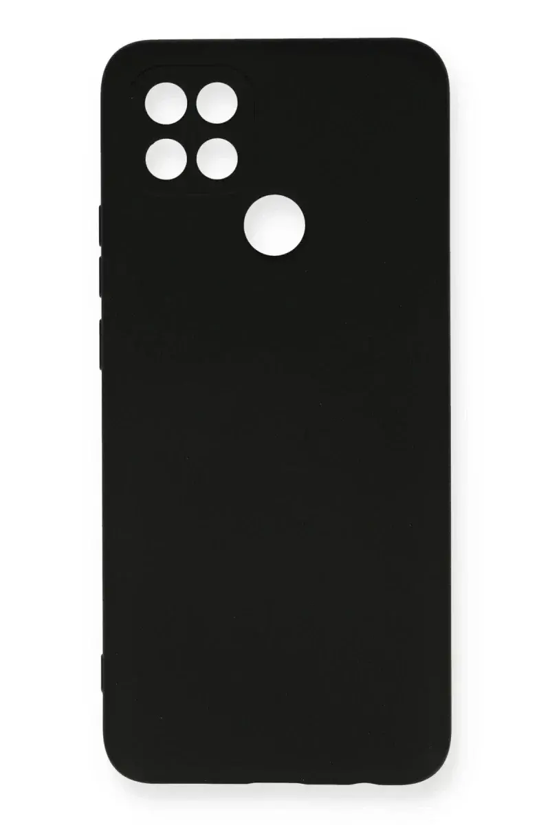 Oppo A15 Kılıf Nano içi Kadife Silikon - Siyah