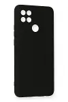 Oppo A15 Kılıf Nano içi Kadife Silikon - Siyah-2