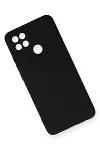 Oppo A15 Kılıf Nano içi Kadife Silikon - Siyah-3
