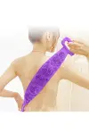 Çift Taraflı Banyo Hamam Lifi Silikon Masajlı Yumuşak Duş Lifi Uzun Ömürlü Hazır Banyo Kesesi-3