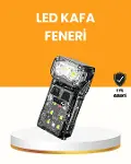 Kamp ve Outdoor İçin LED Far 10 Saat Pil Sensörlü Manyetik-1