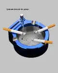 Masa Üstü Çakmaklı Küllük Paslanmaz Metal Gövde Yeni Nesil-4