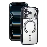 Apple İphone 17 Pro Max Joke Simli Magneticsafe Kılıf - Siyah-1