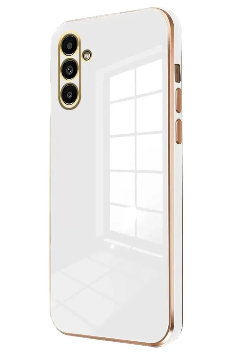 Samsung Galaxy A35 5G Kılıf Volet Silikon - Beyaz