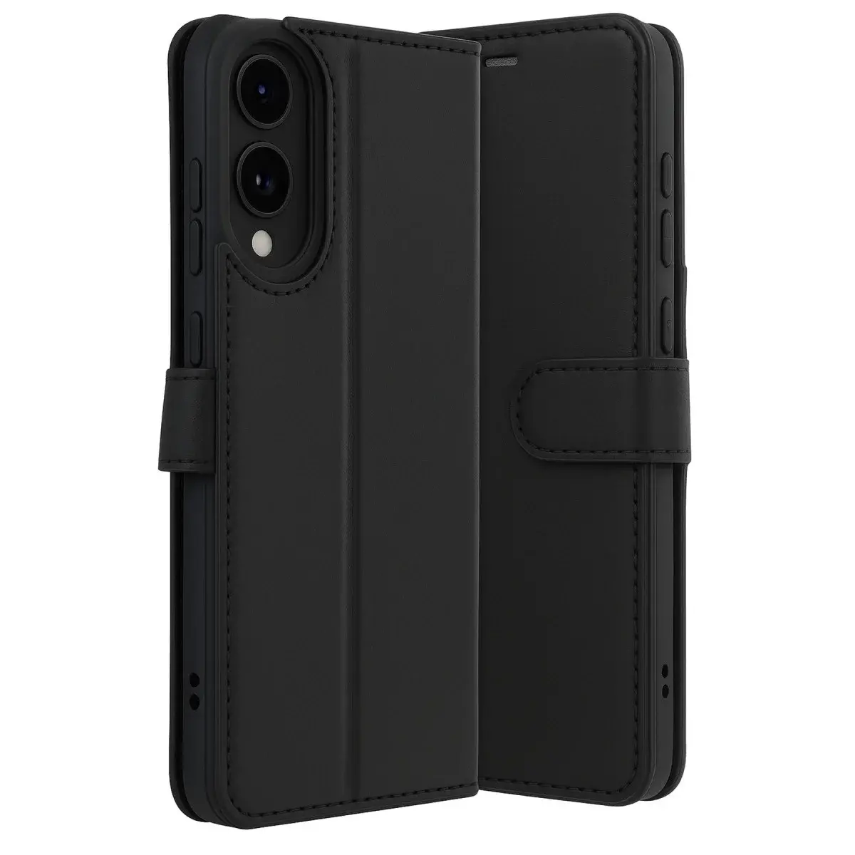 Samsung Galaxy S25 Edge Trend S Plus Kapaklı Kılıf - Siyah