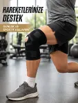 Ligamentli Dizlik Açık Patella Yan Destekli Ayarlanabilir Bantlı Sporcu Dizliği-1