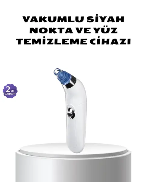 Vakumlu Siyah Nokta Tezleme Cihazı – 5 Kademe Güç ve 4 Başlıklı Derin Cilt Bakımı