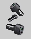 Araç Tipi Hızlı Şarj Adaptörü Type-C PD USB Çift Port Kompakt-4
