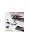 MacBook ve Laptop Uyumlu Çok Fonksiyonlu USB-C Dönüştürücü - Alünyum Gövdeli Hub-4