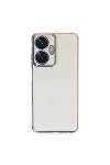 Realme C55 Kılıf Volet Silikon - Beyaz-1
