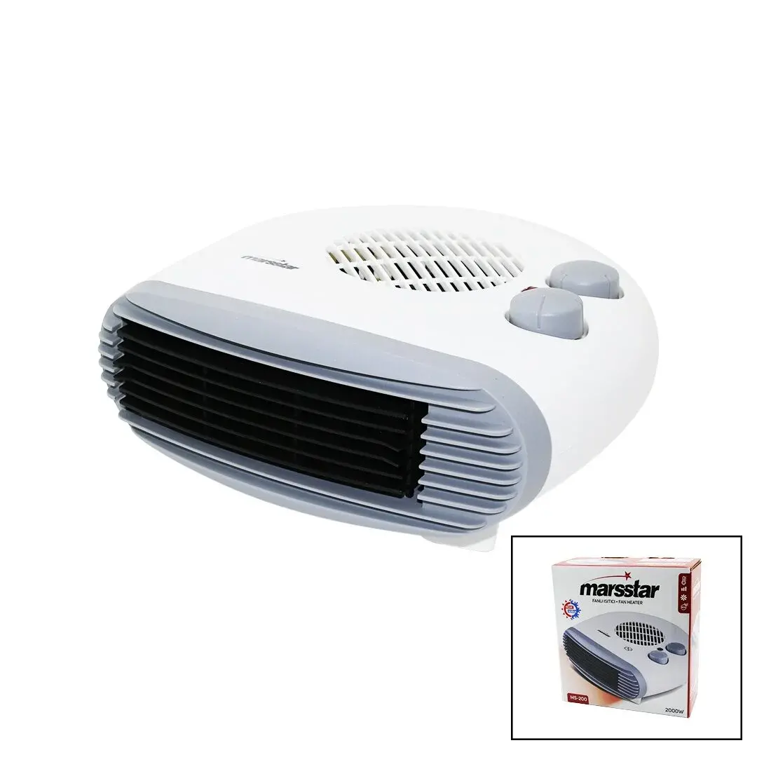 2IN1 = Sıcak - Soğuk Turbo Fanlı Isıtıcı 2 Kademe Sıcak - 1 Kademe Serin 2000W MS-200