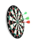 15 İnç Büyük Boy Dart Tahtası Ev Oyun Seti 4 Adet Metal Uç Oklu-4