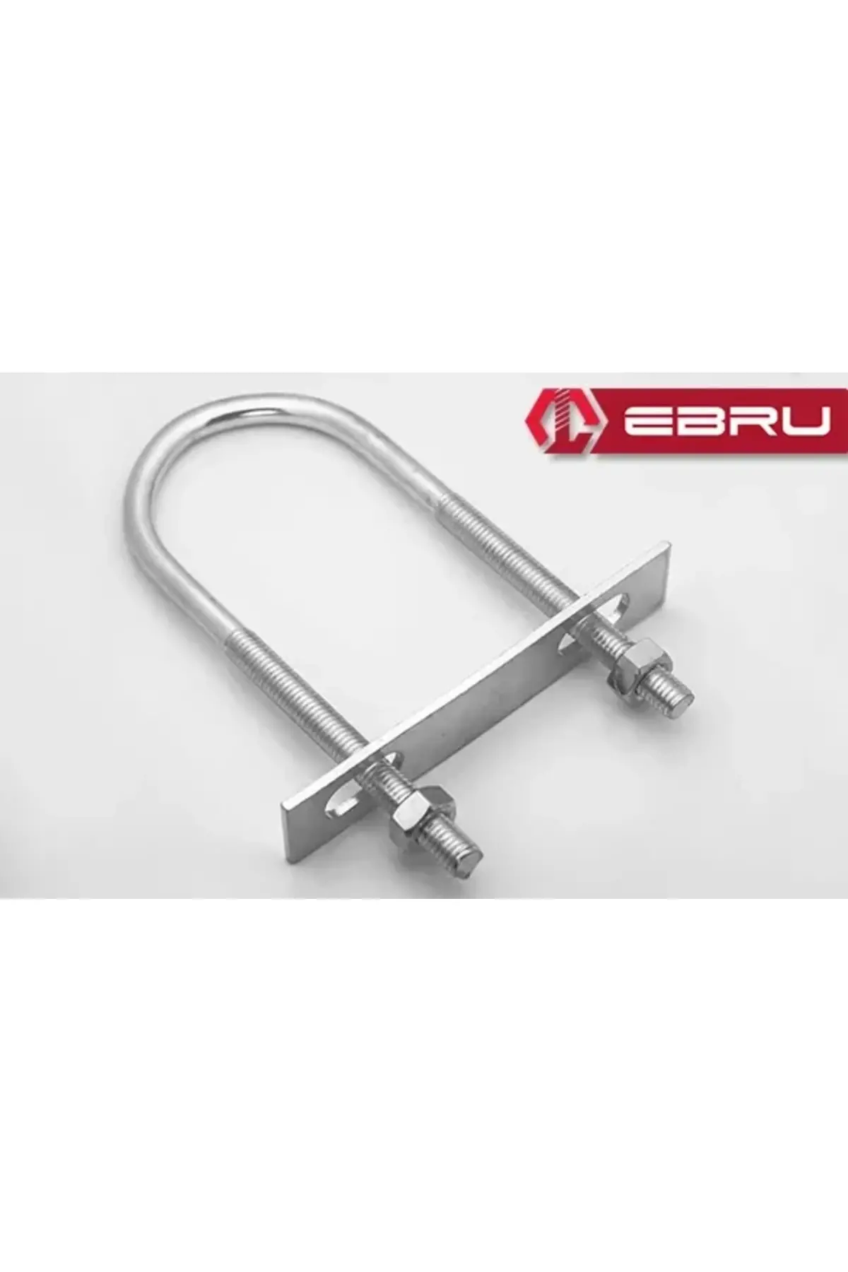 U Civata, Karşılık Demiri + Somunlu - M10x60 - 2 Set