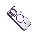 Joko Apple İphone 16 Plus Rem Lensli Magsafe Standlı Kapak - Derin Mor-3