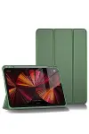 Apple iPad Pro 11 (2024) Kılıf Tablet Smart Kılıf - Koyu Yeşil-1