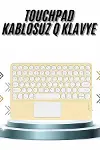 Android ve İOS Uyumlu Bluetooth Klavye Touchpad Slim Kablosuz Wifi Q Klavye-2