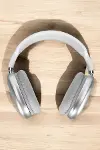 P9 Plus Kablosuz Kulak Üstü Bluetooth Kulaklık Beyaz Yüksek Ses Kaliteli-4