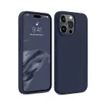 Apple iPhone 15 Pro Max Kılıf First Silikon - Lacivert-3