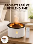 Alev Efektli Aromaterapi Difüzörü – 360 ml Su Hazneli, Sessiz ve Zaman Ayarlı Yeni Nesil-1