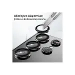 Samsung Galaxy Z Fold 5 Valdez Metal Kamera Lens - Siyah-3
