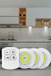 Yapışkanlı 3'lü Spot Led Işık Lamba Montajsız Pilli Uzaktan Kumandalı-3