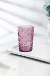 Akrilik Mürdüm 6'lı Kısa Bardak & Su Meşrubat Kahve Yanı Bardağı 400 ml ( Cam Değildir )-4