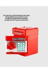 Şifreli Kırmızı ATM Tasarımlı Çelik Kasa Görünümlü Kumbara-4