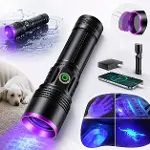 365nm UV Siyah Işık El Feneri – 20W Güçlü LED, Type-C Şarjlı, IP65 Dayanıklı Gövde-1