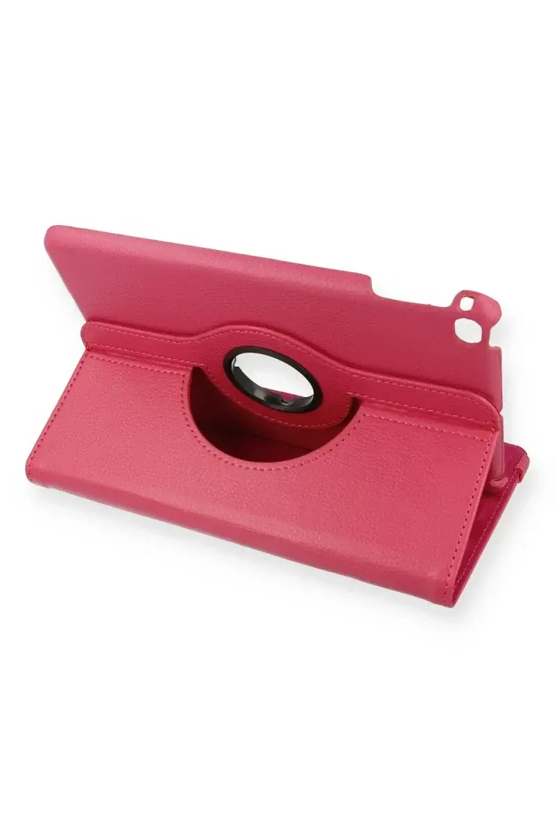 Apple iPad Mini 4 Kılıf 360 Tablet Deri Kılıf - Pembe
