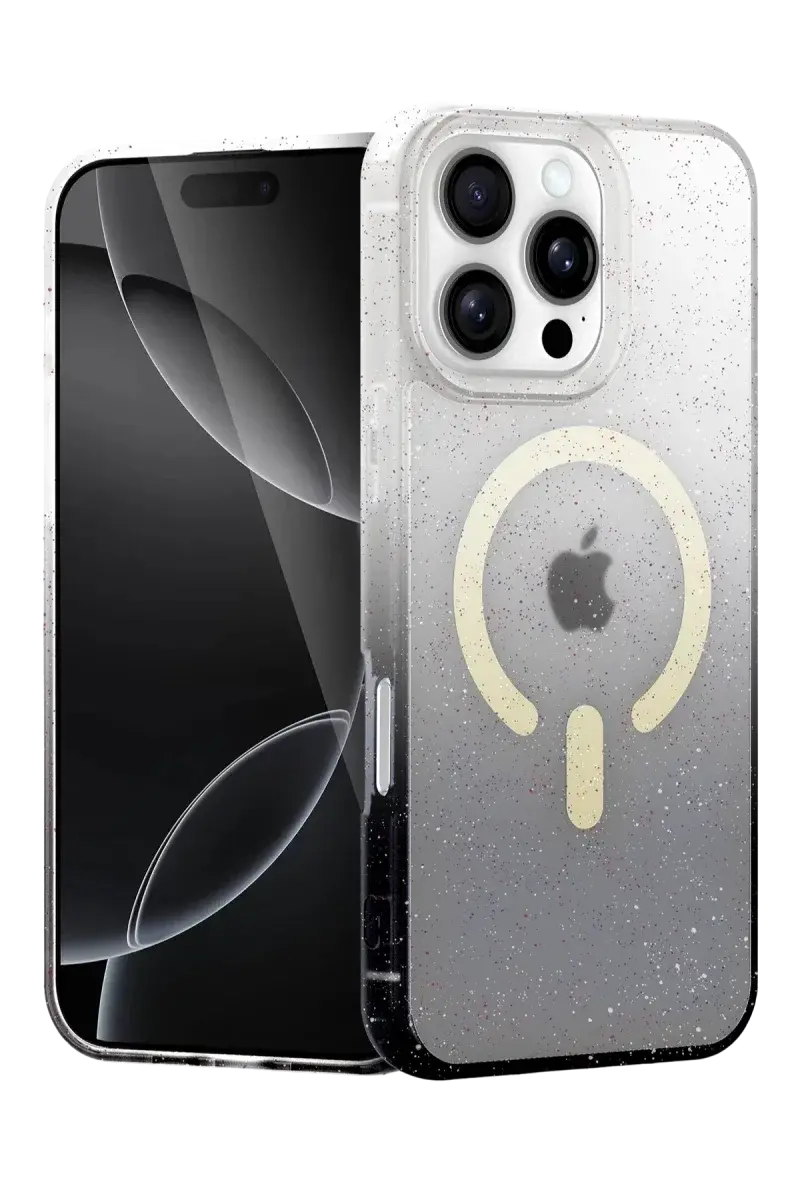 Apple iPhone 16 Pro Max Pummel Shiny Magsafe Kapak - Siyah