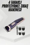 Tıraş Makinesi 4 Başlıklı Paslanmaz Çelik Bıçaklı Tüm Saç Tiplerine Uygun-1