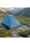 4 Kişilik Kamp Çadırı Manuel Kurulum Düz Kapılı Outdoor Dayanıklı Kamp Doğa Çadırı 200 x 200 x 110 c-1