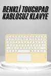 Touchpad Uyumlu Bluetooth Klavye Slim Kablosuz Wifi Q Klavye-2