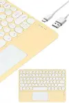 Touchpad Uyumlu Bluetooth Klavye Slim Kablosuz Wifi Q Klavye-3