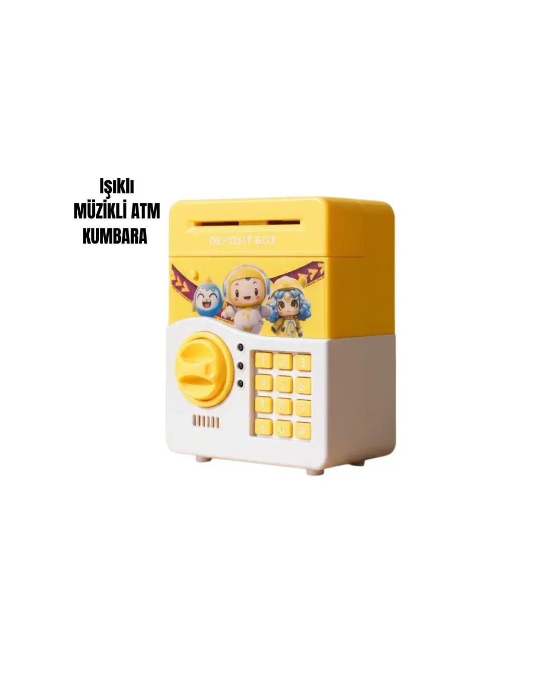 SAM51 Müzikli Işıklı Kumbara Sarı