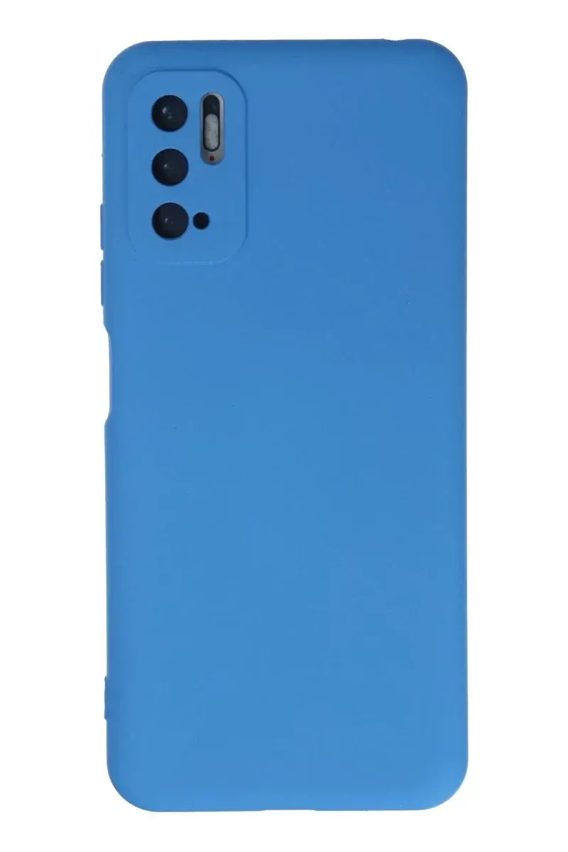 Xiao Red Note 10 5G Kılıf Nano içi Kadife Silikon - Mavi