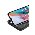 Samsung Galaxy A06 Kılıf Auto Focus Karbon Kapak - Siyah-3