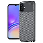Samsung Galaxy A06 Kılıf Auto Focus Karbon Kapak - Siyah-1