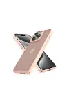 Apple iPhone 14 Pro Max Kılıf Elegant Kapak - Pudra-1