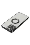 Apple iPhone 13 Pro Kılıf Slot Silikon - Siyah-3