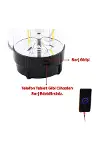 3IN1 Dönebilen Disko Renkli - Fanus Fener Pilli - Powerbank 20W HW-978B-4