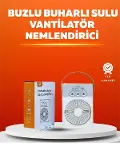 Mini USB Klima Fan | 3 Kademeli Spreyli Hava Soğutucu, Taşınabilir-1