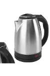 Crown CRW-7102 1500W 1.8 Litre Lüks Çelik Su Isıtıcı Kettle İnox-3