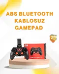 Kablosuz Bluetooth Gamepad PC Android TV Uyumlu Oyun Kumandası-1